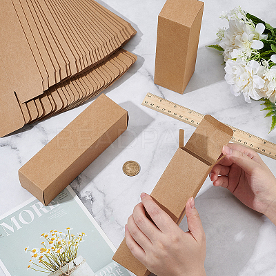 Kraft Paper Packing Boxes for Essential Oil Gift CON-WH0107-59A-01-1