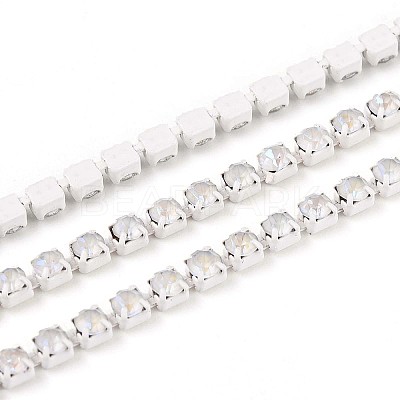 Iron Rhinestone Glass Cup Chain CH-U001-01K-1