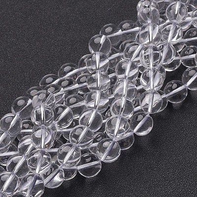 Synthetic Quartz Crystal Beads Strands X-GSR14mmA039-1-1