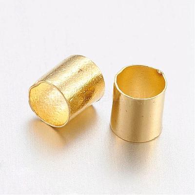 Brass Crimp Beads KK-L017-G-1