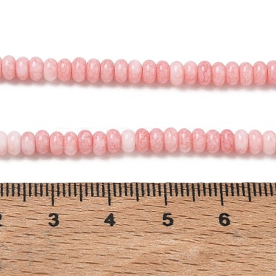 Ombre Effect Dyed Glass Beads Strands GLAA-C043-01G-1
