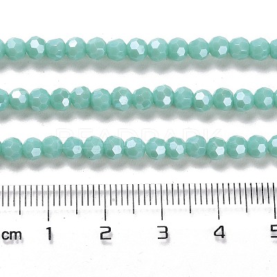 Electroplate Opaque Glass Beads Strands LS-EGLA-A035-P4mm-A14-1