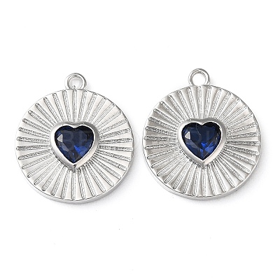 Real Platinum Plated Brass Pendants KK-F862-02P-03-1