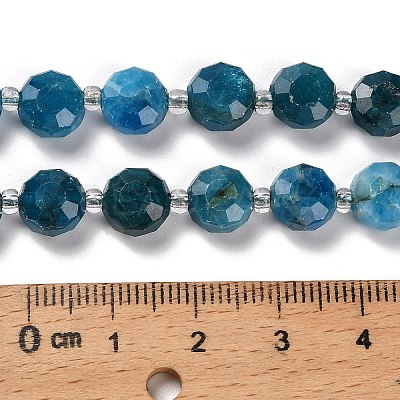 Natural Apatite Beads Strands G-B153-A05-1