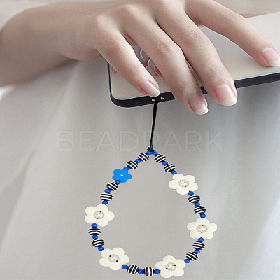 1Pc Acrylic Nylon Rope Mobile Straps HJEW-LP0001-94-1