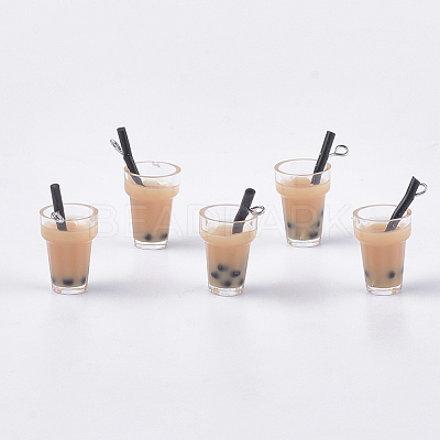 Plastic Cup Pendants CRES-S359-09I-1