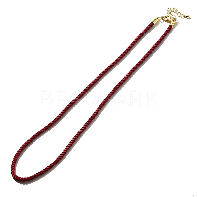 Nylon Milan Cord Necklace Making MAK-M028-01G-30-1