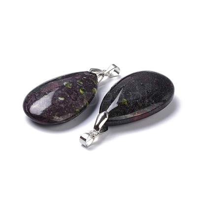 Natural Dragon Blood Pendants G-D084-01P-B12-1