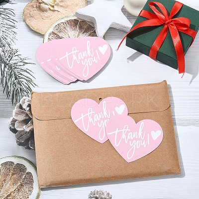20Pcs Coated Paper Thank You Greeting Card DIY-YW0012-24C-1