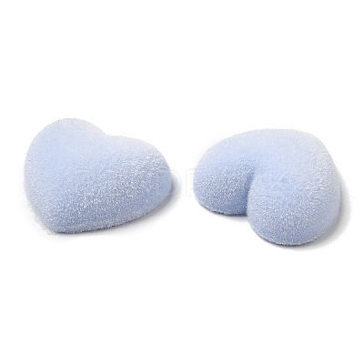 Flocky Acrylic Cabochons OACR-C018-06-1