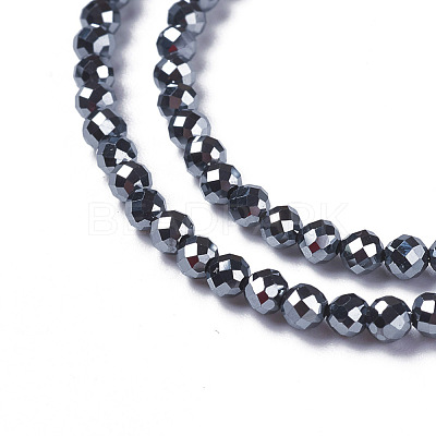 Terahertz Stone Beads Strands G-F596-37-3mm-1