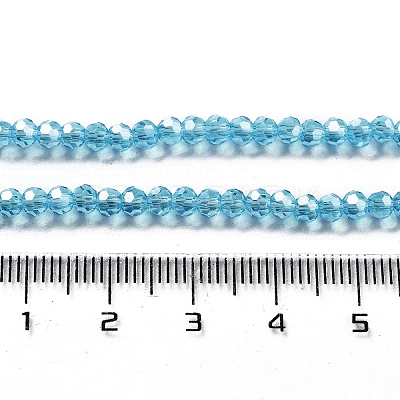 Electroplate Transparent Glass Beads Strands LS-EGLA-A035-T3mm-A08-1