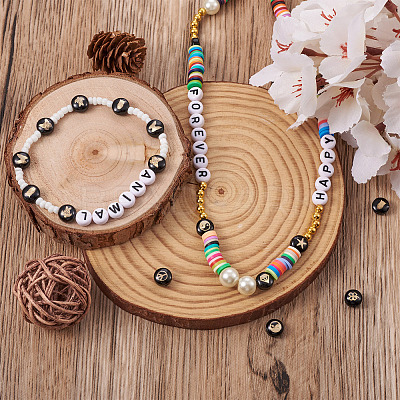 32Pcs 16 Style Handmade Lampwork Beads LAMP-CD0001-18-1