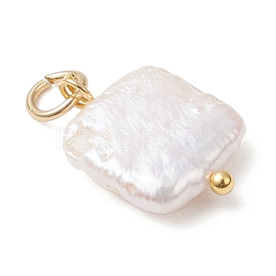 Natural Nucleated Pearl Keshi Pendants PALLOY-JF04626-01-1
