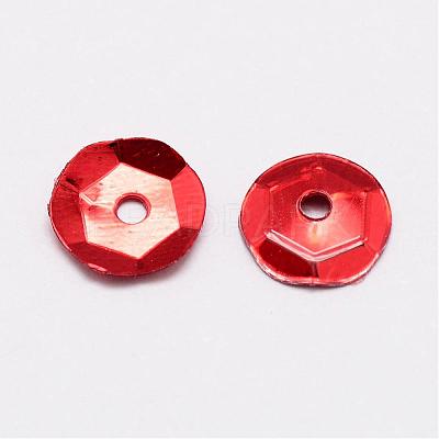 Plastic Paillette Beads PVC-A001-4mm-07-1