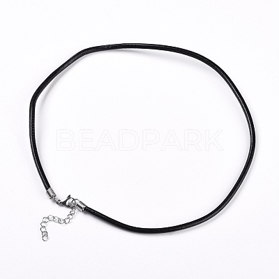 Leather Cord Necklace Making WL-I002-A-01-1