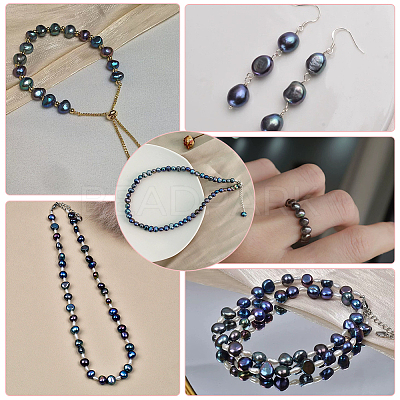 100Pcs Natural Cultured Freshwater Pearl Beads PEAR-LT0001-08-1