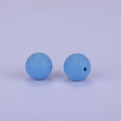 Round Silicone Focal Beads SI-JX0046A-96-1