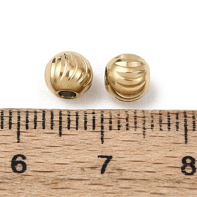 Textured 304 Stainless Steel Beads STAS-I358-11G-03-1
