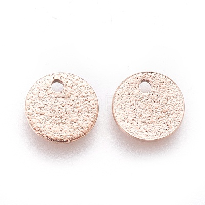 Ion Plating(IP) 304 Stainless Steel Charms STAS-E455-02RG-8mm-1