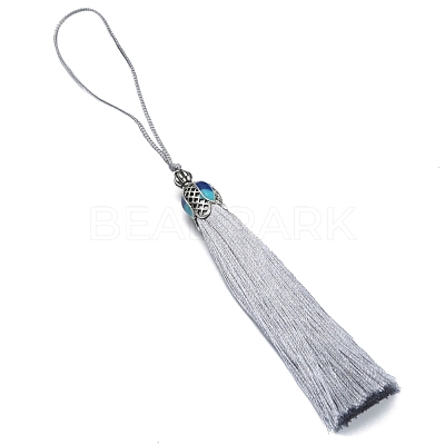 Polyester Tassel Pendant Decorations AJEW-WH0312-88E-1