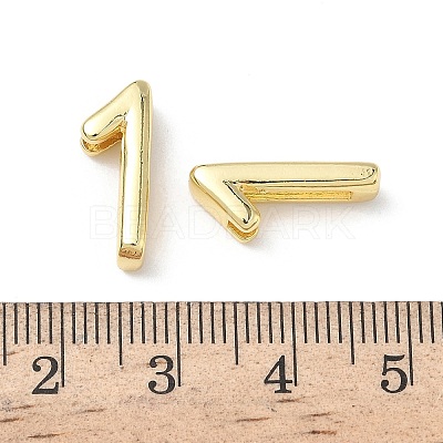 Brass Slide Charms KK-L253-15G-01-1