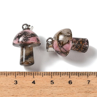 Natural Rhodonite Pendants GG-CBAA0EE-05P-10-1