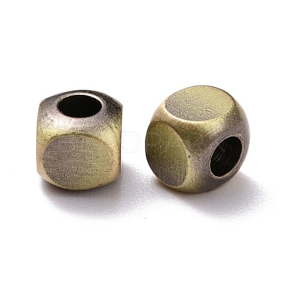 Tibetan Style Brass Beads KK-P214-03BAB-1