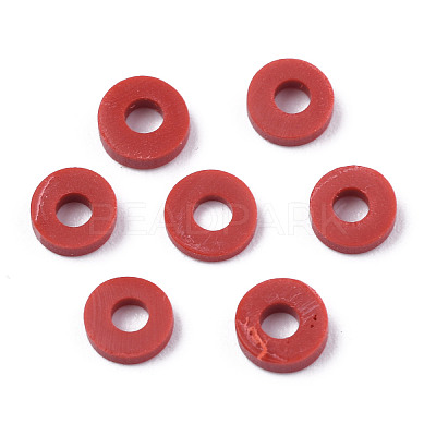 Handmade Polymer Clay Beads X-CLAY-Q251-6.0mm-102-1