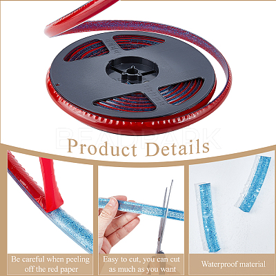 PVC Plastic Edge Banding AJEW-GF0013-89B-01-1