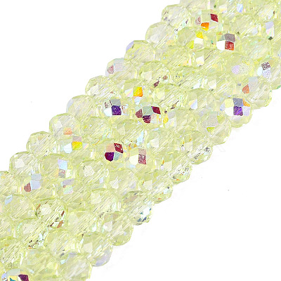 Transparent Glass Beads Strands EGLA-N016-4mm-07-1