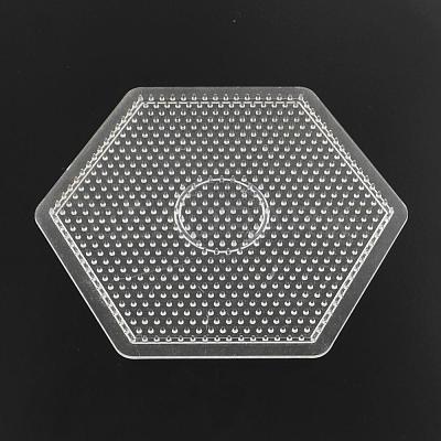 Hexagon ABC Plastic Pegboards used for 5x5mm DIY Fuse Beads DIY-Q009-53-1