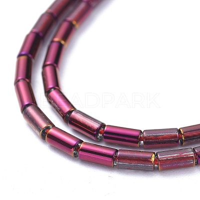 Electroplate Glass Beads Strands EGLA-K014-B-FP04-1