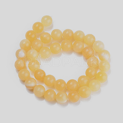 Natural Topaz Jade Beads Strands X-G-E266-11A-6mm-1
