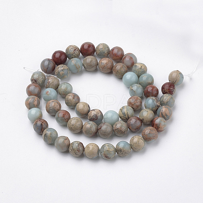 Natural Aqua Terra Jasper Strands X-G-S150-50-6mm-1