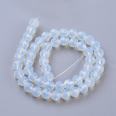 Opalite Beads Strands X-GSF8mmC081-1
