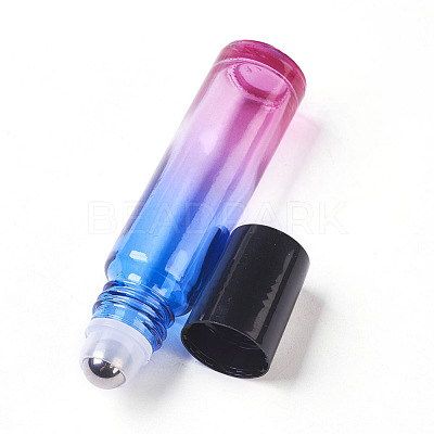 10ml Glass Gradient Color Essential Oil Empty Roller Ball Bottles MRMJ-WH0011-B08-10ml-1