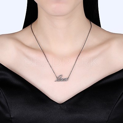 Fashion Brass Micro Pave Cubic Zirconia Pendant Necklaces NJEW-BB34104-1