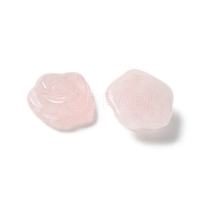 Natural Rose Quartz Carved Cabochons G-C185-01B-01-1