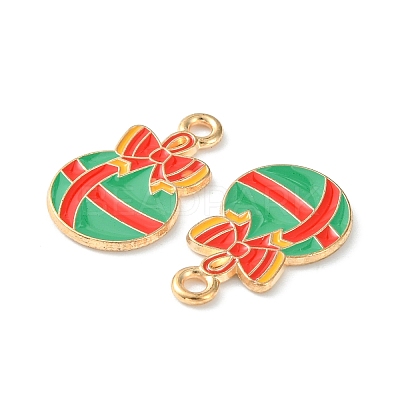 Christmas Alloy Enamel Pendants ENAM-D047-17G-02-1