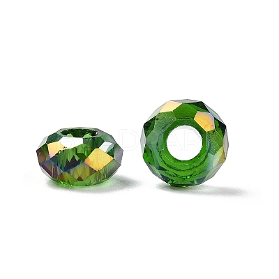 Transparent Glass European Beads GPDL-N005-D14mm-A11-1