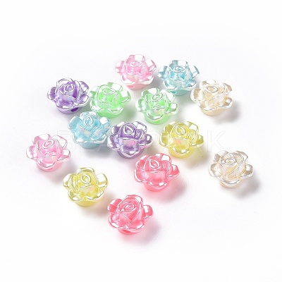 Imitation Pearl Acrylic Beads OACR-E013-30-1