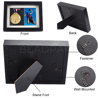 Natural Wood Photo Frames DJEW-WH0038-73A-1