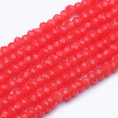 Opaque Glass Beads Strands GLAA-R200-B08-1