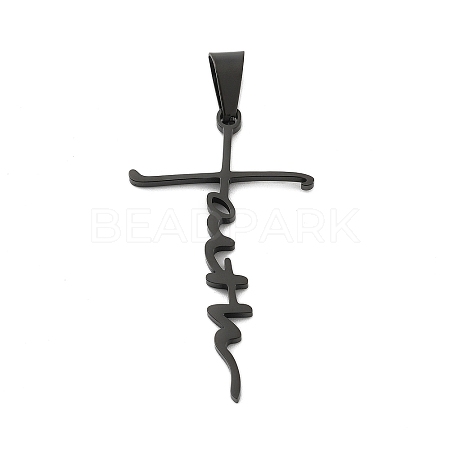 Ion Plating(IP) 304 Stainless Steel Pendants STAS-D179-13B-1