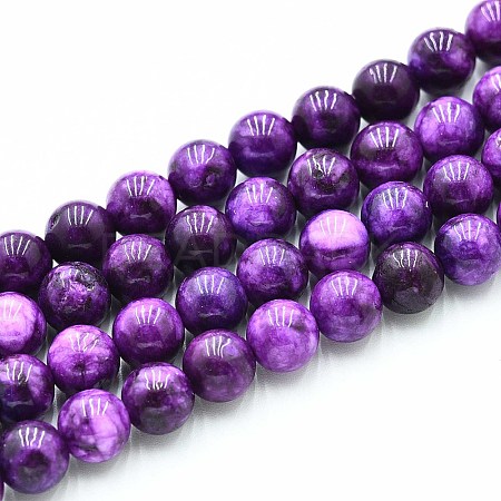 Natural Quartz Beads Strands G-N355-8mm-38-1
