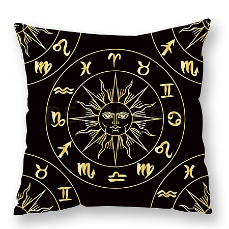 Sun Moon Star Pattern Velvet Throw Pillow Covers PW-WG53794-14-1