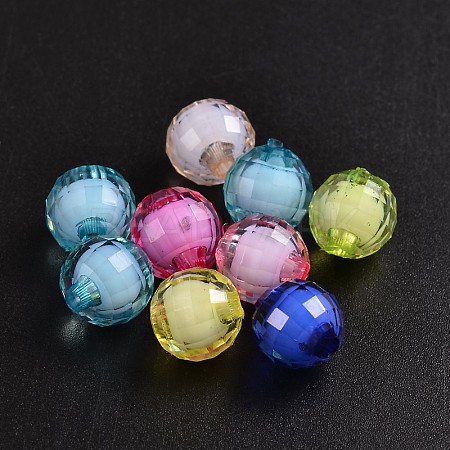 Transparent Acrylic Beads TACR-S086-10mm-M-1