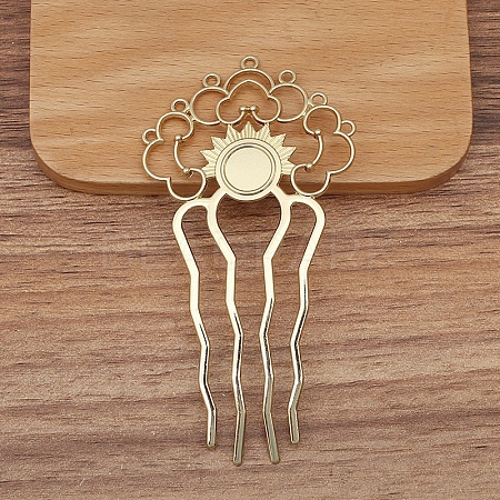Alloy Hair Comb Findings PW-WGF914F-04-1