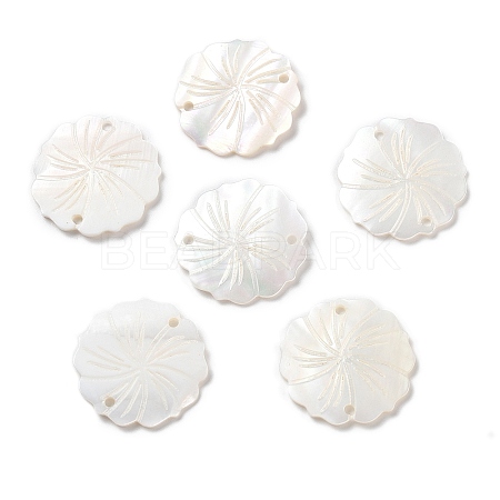 Natural Freshwater Shell Pendants X-SHEL-D082-14A-1